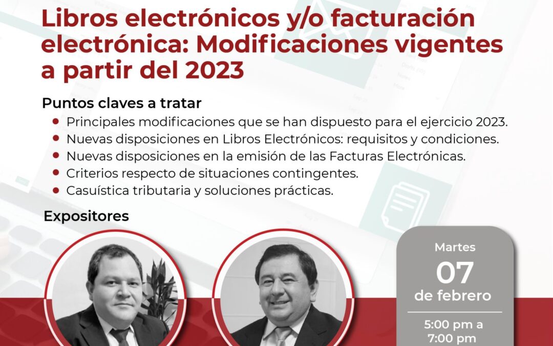 Libros electrónicos y facturación electrónica